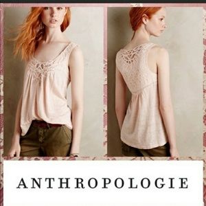 NWT Anthropologie Light Peach Tank